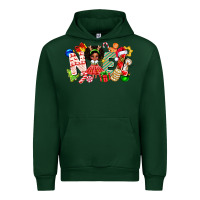 Forest Green Noel Afro Girl Baby Urban Hoodie - CowhideDigitalArt