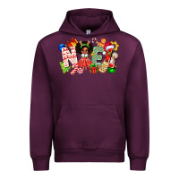 Mauve Wine Noel Afro Girl Baby Urban Hoodie - CowhideDigitalArt