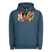 Pigment Midnight Navy Noel Afro Girl Baby Urban Hoodie - CowhideDigitalArt