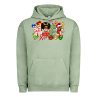 Pigment Oil Green Noel Afro Girl Baby Urban Hoodie - CowhideDigitalArt