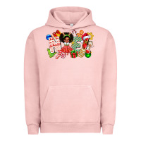 Pigment Salmon Noel Afro Girl Baby Urban Hoodie - CowhideDigitalArt