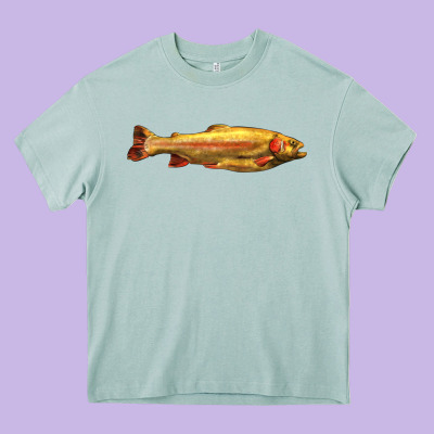 Golden Trout West Virginia Heavy Core Tee Designed By Lillyallendesigns