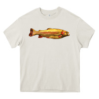 Cream golden trout west virginia Heavy Core Tee - LillyAllenDesigns