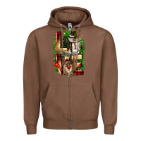 Chestnut love snowman gnome Zipper Hoodie - CowGirlArtShop