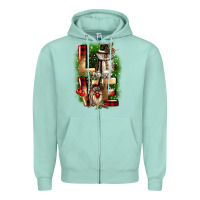 Seafoam love snowman gnome Zipper Hoodie - CowGirlArtShop