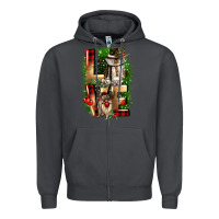 Smoke love snowman gnome Zipper Hoodie - CowGirlArtShop