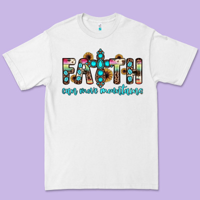 Faith Can Move Mountains Premium Tee Designed By Jahusdesignshop
