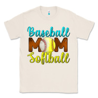 Natural Baseball Mom Softball Classic Tee - BundleAndBundleShop