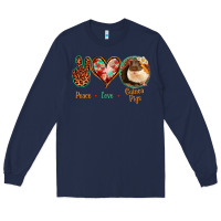 Navy Peace Love Guinea Pigs Long Sleeve Tee - Bettercallsaul