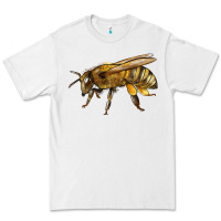 White Bee Side Premium Tee - LillyAllenDesigns