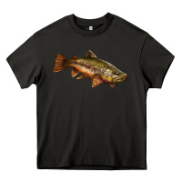 Asphalt brown trout Heavy Core Tee - LillyAllenDesigns