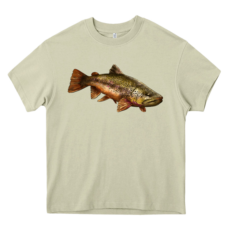 Brown Trout Heavy Core Tee by LillyAllenDesigns | Teevron