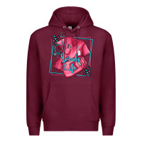 Burgundy nurse scrub life olivia Premium Hoodie - OliviaCreatesArt