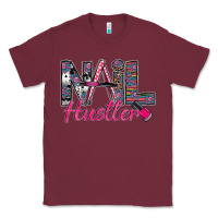 Burgundy Nail hustler Classic Tee - SublimationCraftShop