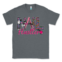 Charcoal Heather Nail hustler Classic Tee - SublimationCraftShop