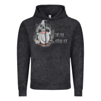 Vintage Black im shorty mouthy deal with it gnome Vintage Hoodie - MaliasSmallBusiness