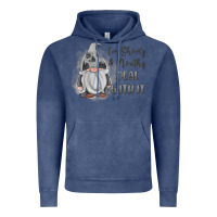 Vintage Denim im shorty mouthy deal with it gnome Vintage Hoodie - MaliasSmallBusiness