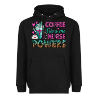 Black Coffee Gives Me Nurse Powers Heavyweight Hoodie - FaDigitalArtStudio