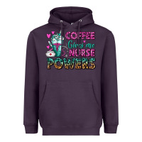 Plum Coffee Gives Me Nurse Powers Heavyweight Hoodie - FaDigitalArtStudio