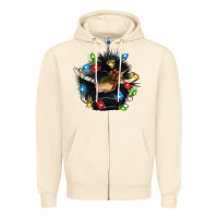 Sandshell christmas black angus gnome Zipper Hoodie - CowGirlArtShop
