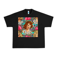 Black Hairdresser Western Girl And Hair Curler Seamless Pattern Bbs Urban Heavy Tee - BundleAndBundleShop
