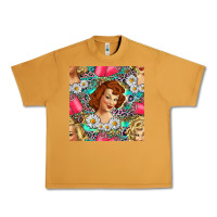 Peanut Butter Hairdresser Western Girl And Hair Curler Seamless Pattern Bbs Urban Heavy Tee - BundleAndBundleShop