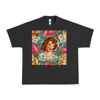Hairdresser Western Girl And Hair Curler Seamless Pattern Bbs Urban Heavy Tee | Teevron