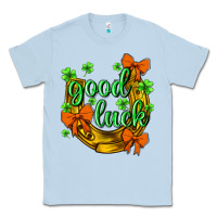 Dusty Blue St.Patrick's Good Luck Classic Tee - BundleAndBundleShop