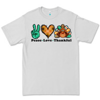 Dove Grey peace love thankful turkey Premium Tee - Jasminsmagicworld