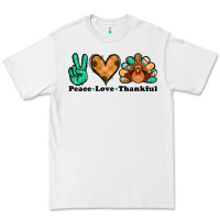 White peace love thankful turkey Premium Tee - Jasminsmagicworld