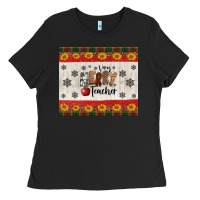 Black very merry teacher Ladies Tee - Jasminsmagicworld