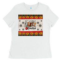 White very merry teacher Ladies Tee - Jasminsmagicworld