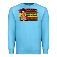 Ocean Blue black history month black girl Premium Sweatshirt - FaDigitalArtStudio