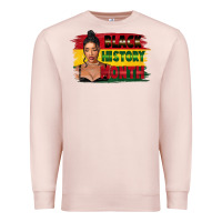 Pale Pink black history month black girl Premium Sweatshirt - FaDigitalArtStudio