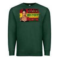Sports Green black history month black girl Premium Sweatshirt - FaDigitalArtStudio