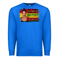 True Royal black history month black girl Premium Sweatshirt - FaDigitalArtStudio