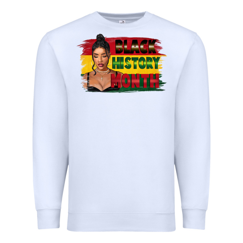 Black History Month Black Girl Premium Sweatshirt by FaDigitalArtStudio | Teevron