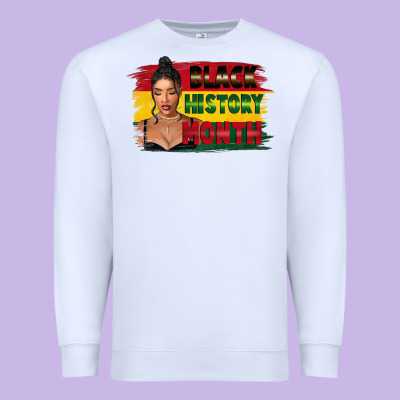 Black History Month Black Girl Premium Sweatshirt Designed By Fadigitalartstudio
