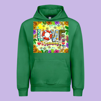 Love Summer Urban Hoodie Designed By Cowhidedigitalart