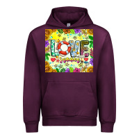 Mauve Wine Love Summer Urban Hoodie - CowhideDigitalArt