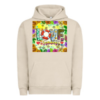 Pigment French Oak Love Summer Urban Hoodie - CowhideDigitalArt