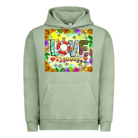 Pigment Oil Green Love Summer Urban Hoodie - CowhideDigitalArt