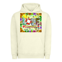 Pigment Pistachio Love Summer Urban Hoodie - CowhideDigitalArt