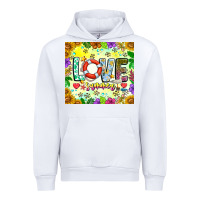 White Love Summer Urban Hoodie - CowhideDigitalArt