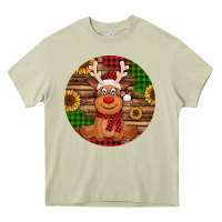 Mossy Cute reindeer Christmas Heavy Core Tee - Jasminsmagicworld