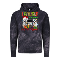 Cloud Black i paused my game for christmas Vintage Hoodie - MaliasSmallBusiness