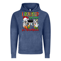Vintage Denim i paused my game for christmas Vintage Hoodie - MaliasSmallBusiness