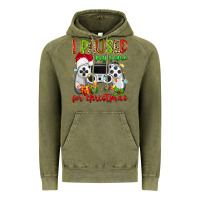 Vintage Olive i paused my game for christmas Vintage Hoodie - MaliasSmallBusiness