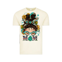 Vintage Arctic Western Messy Bun Mom With Sunflower Vintage Tee - BundleAndBundleShop