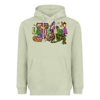 Matcha louisiana mardi gras Heavyweight Hoodie - FaDigitalArtStudio
